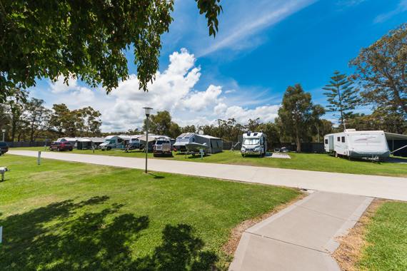 caravans and motorhomes on sites