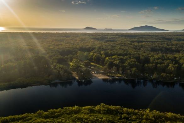 Myall-River-Camp-Birds-Eye-View