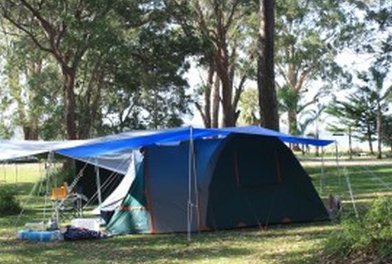 tent on site