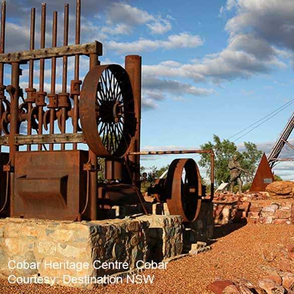 old mining equipment at Cobar