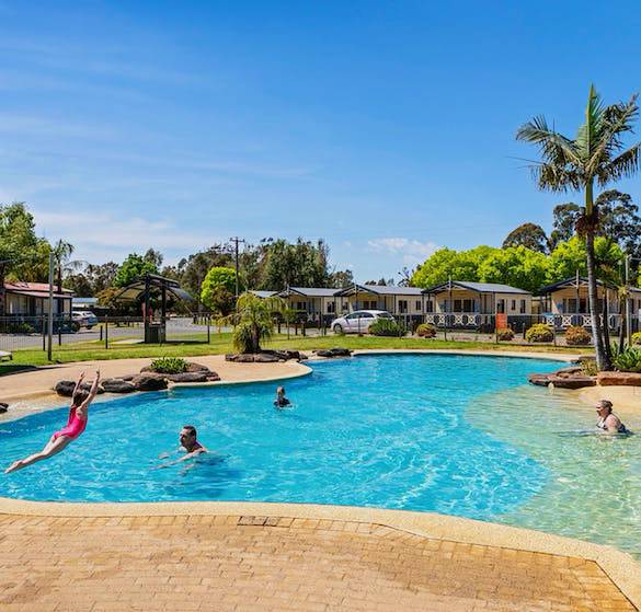 pool with people