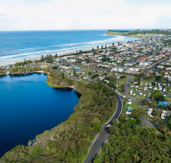 ariel view of Lennon head
