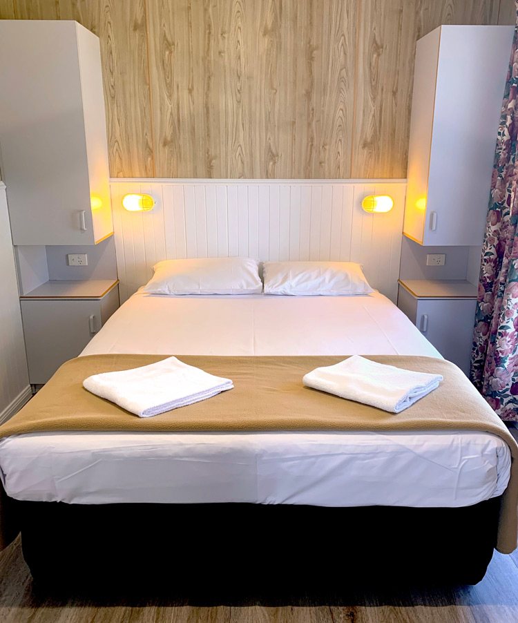 bedroom inside cabin