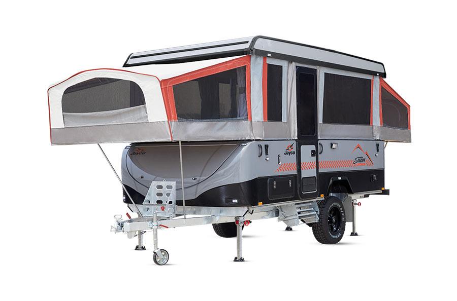 studio shot of pop caravan