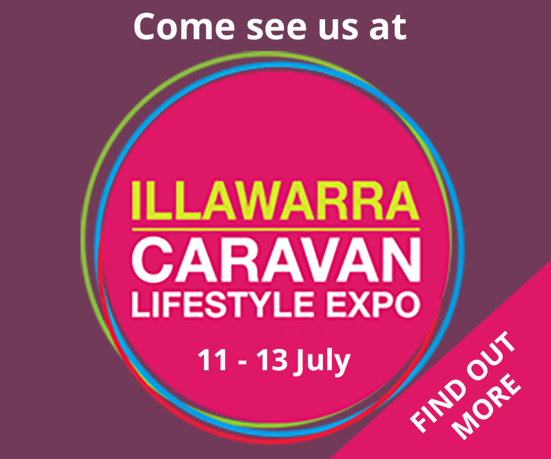 Illawarra Caravan Lifestyle Expo come and see us button