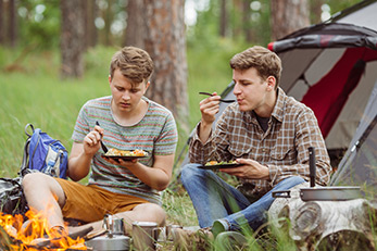 Hiking food. Divide into portions