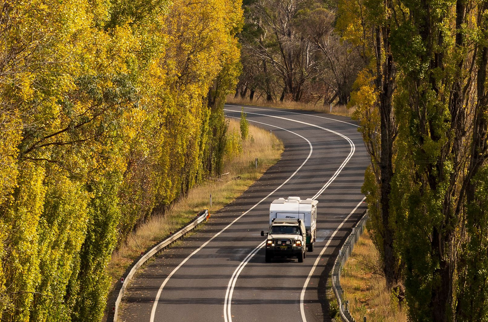 Autumn colours along the New England Highway near Glen Innes.