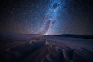 Staring night on the sand dunes in new south wales