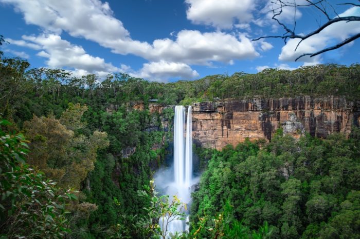 Beautiful,Flowing,River,In,Fitzroy,Water,Falls,In,Bowral,Nsw
