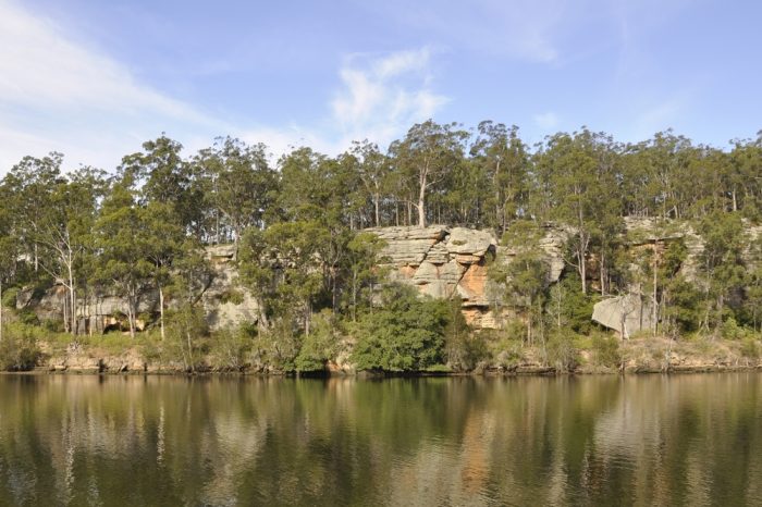 Scenic landscape along the Shoalhaven river escarpment, Nowra