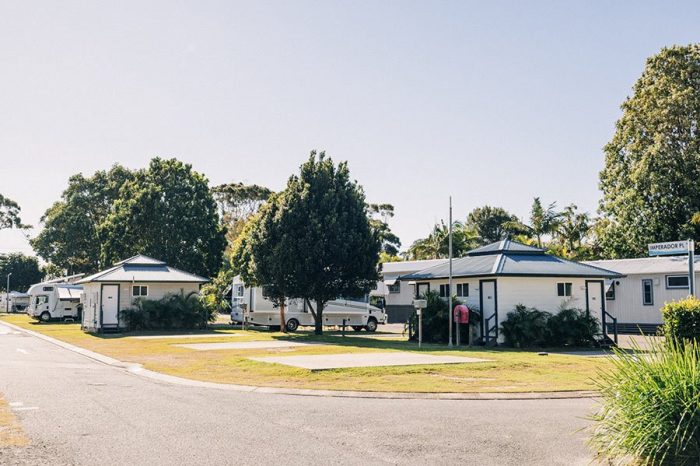 motorhome sites in a park